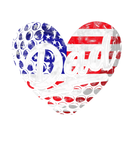 Discover Mens Men Patriotic American Flag Heart Golf Dad Fa
