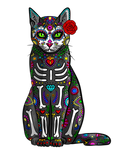Discover Halloween Cat Sugar Skull Dia De Los Muertos