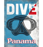 Discover Panama Vintage Scuba Diving Mask