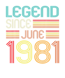 Discover Legend Since June 1981 41St Birthday Gifts 41 Year