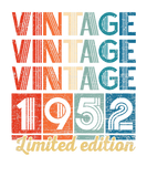 Discover Vintage 1952 70 Year Old 70 Birthday Gifts Limited