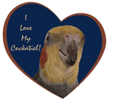 Discover I Love My Cockatiel! Heart