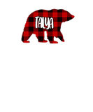 Discover Womens Talya Bear Custom Red Buffalo Plaid Christm