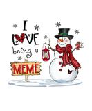 Discover I Love Being A Meme Snowman Christmas Cute Grandma
