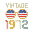Discover 50 Yr Old Birthday Party Retro Graphic USA Flag Vi