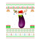 Discover Funny Xmas Lighting Santa Hat Ugly Eggplant Christ