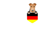 Discover Germany Flag Wire Fox Terrier Dog In Pocket