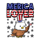 Discover Merica Lover - Happy Fourth Of July - Bald Eagle U