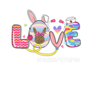 Discover Funny LOVE Stethoscope Pediatric Nurse Bunny Easte