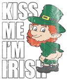 Discover St Patrick's Day Kiss Me I'm Irish Leprechaun