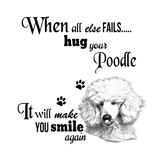 Discover Poodle modern art cute dog breed slogan