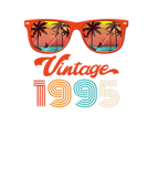 Discover Vintage 1995 - Retro Sunglasses Palm Tree Beach Bi