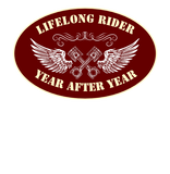Discover Lifelong Rider Motorcycle Biker Winged Pistons
