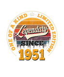 Discover Legendary Since 1951 71St Birthday Gift For 71 Yea