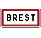 Discover Brest, Road Sign, France