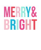 Discover Women's Girls Colorful Merry And Bright Christmas