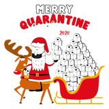Discover Merry Quarantine Christmas Santa Claus & Reindeer
