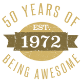 Discover Awesome 1972 50th Birthday