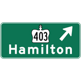 Discover Hamilton, Canada Road Sign
