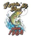 Discover Funny Fishing Birthday Since 1984 Keepin It Reel