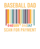 Discover Mens Baseball Dad Scan For Payment Funny Gift Fath