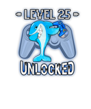 Discover Level 25 Unlocked - Funny Dabbing Shark Gamer 25Th