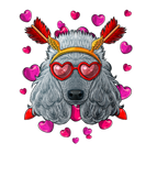 Discover Poodle Valentines Day Dog Face Heart Glasses Love