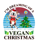 Discover Cute Cow I'm Dreaming Of A Vegan Christmas Funny M