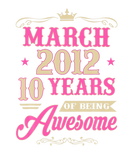 Discover March Girl 2012 T 10Th Birthday Gifts 10 Years Old
