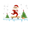 Discover Santa Riding Skate Christmas Funny Family Pajamas