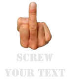 Discover MIDDLE FINGER (Customize with Your Text)