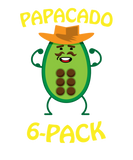 Discover Papacado 6 Pack Dad Avocado Cute Workout Funny Pap