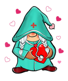 Discover Women Valentine Gnomes Hearts Nurse Stethoscope Sc