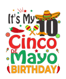 Discover Kids Cinco De Mayo 10Th Birthday Fiesta 10 Year Ol