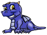 Discover Cute Blue Baby Dragon