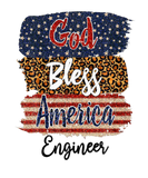 Discover American USA Flag God Bless America Engineer 4Th O