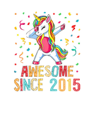 Discover 7Th Birthday Unicorn Dabbing Floral Heart Awesome