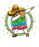 Discover Dabbing Mexican Poncho Sombrero Funny Cinco De May