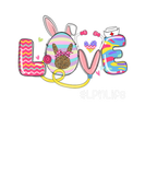 Discover Funny LOVE Stethoscope LPN Life Nurse Bunny Easter