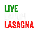 Discover Vintage Live Laugh Lasagna Funny Italian Flag Lasa