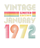 Discover 50 Year Old Vintage January 1972 Limited Edition B