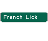 Discover French Lick, Road Marker, Indiana, USA
