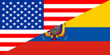 Discover united states america ecuador half flag usa