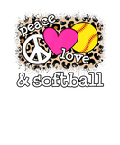 Discover Cute Peace Love Softball Leopard Print Women Men K