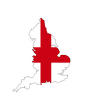 Discover england flag map united kingdom country shape