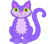 Discover Cosmic Design Cat Stars Cartoon Kitty
