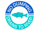 Discover No Dumping Drains To River, Sign, New Jersey, US