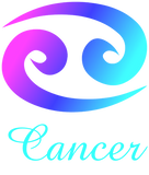 Discover Cancer Pink Purple Blue Horoscope Sign
