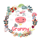 Discover Funny Moo Granny Cute Cow Bow Tie Flowers Happy Mo