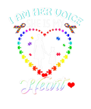Discover I Am Her Voice She Is My Heart Autism Awareness Mo
